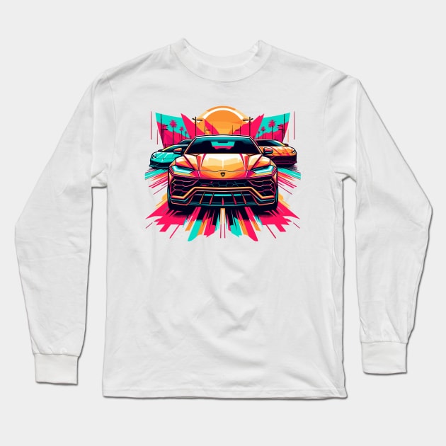 Lamborghini Urus Long Sleeve T-Shirt by Vehicles-Art